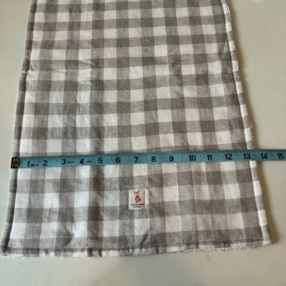 Handmade Linen Buffalo Check Hand Towel